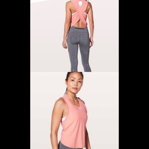 NWOT Lululemon Fast as light frilled tank 🍋